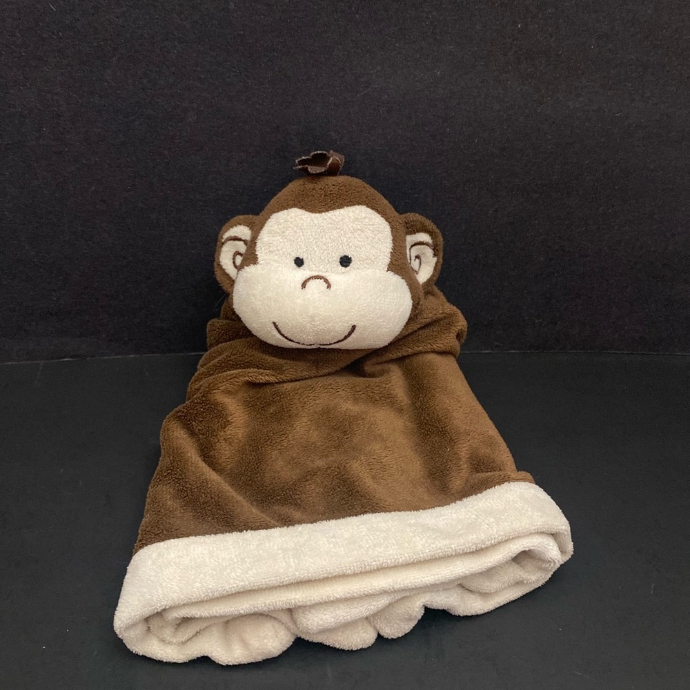 Brown Monkey Hooded Blanket
